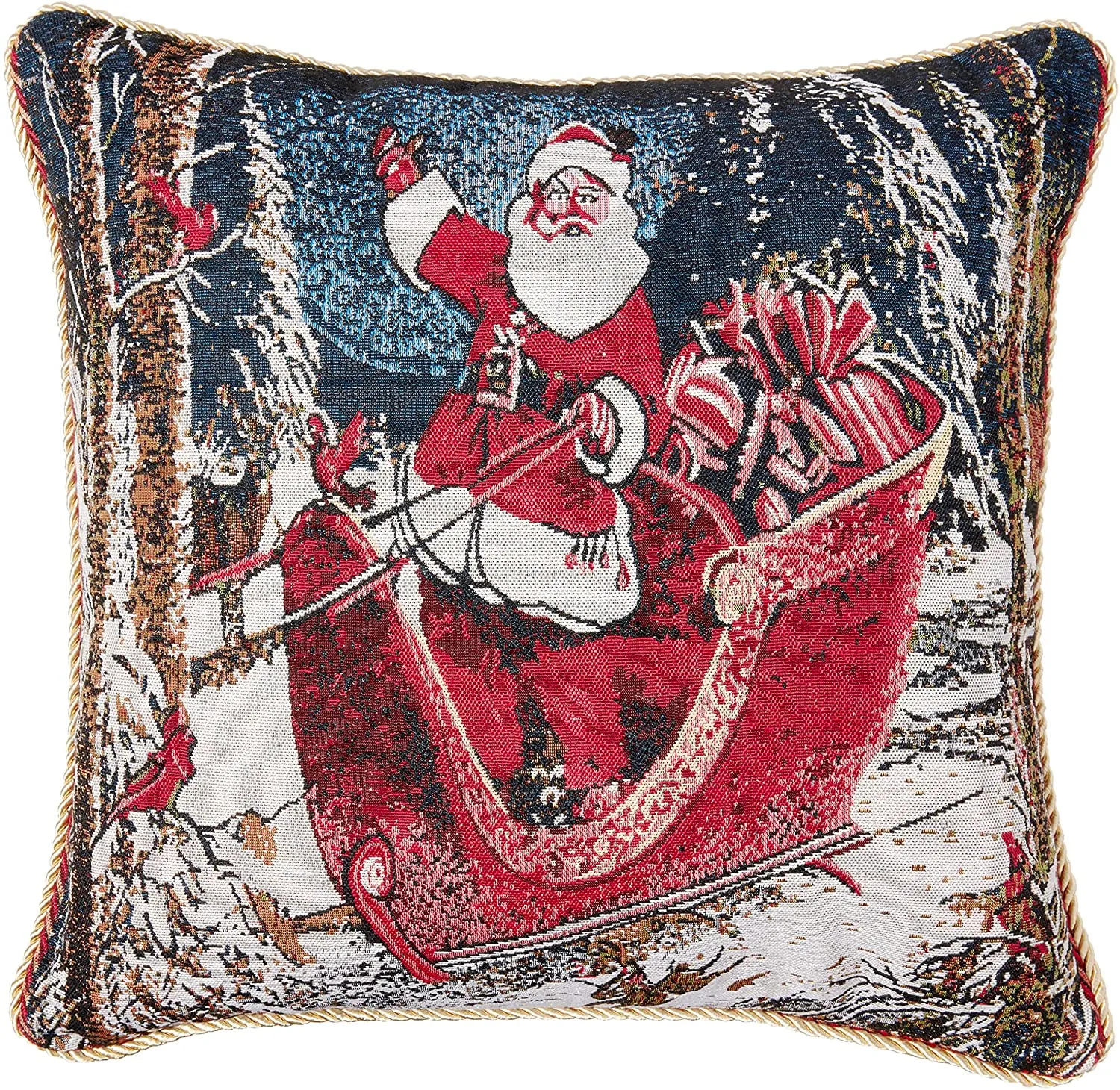 Seasonal Xmas Christmas Holiday Bliss Pattern Decorative Accent Throw Pillow