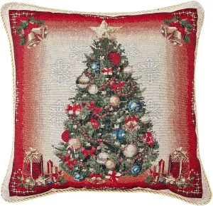 Seasonal Xmas Christmas Holiday Bliss Pattern Decorative Accent Throw Pillow