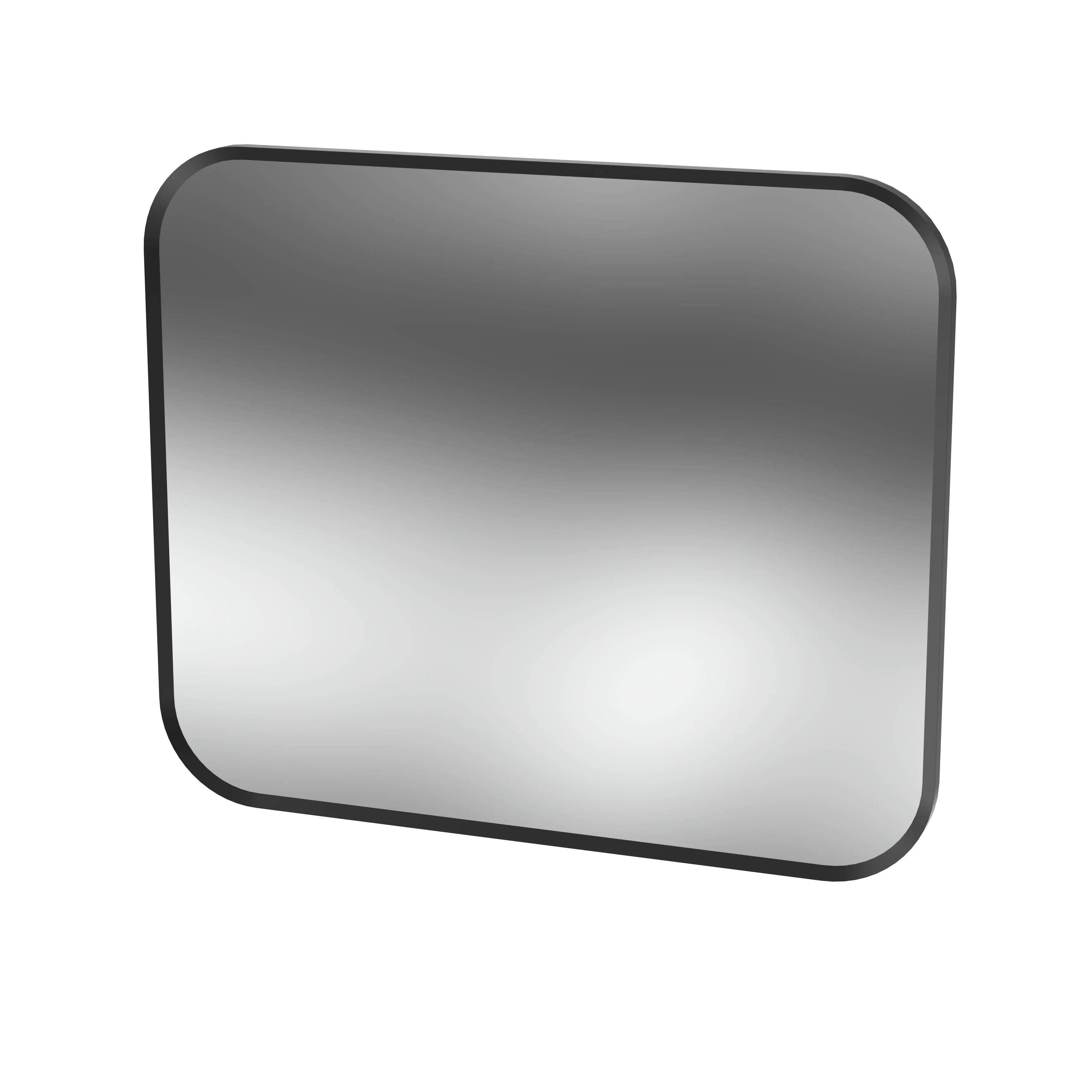 Soji Black 600x750 Framed Mirror