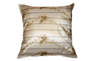 Swiss Embroidered Lace Decorative Decorative Accent Throw Pillow